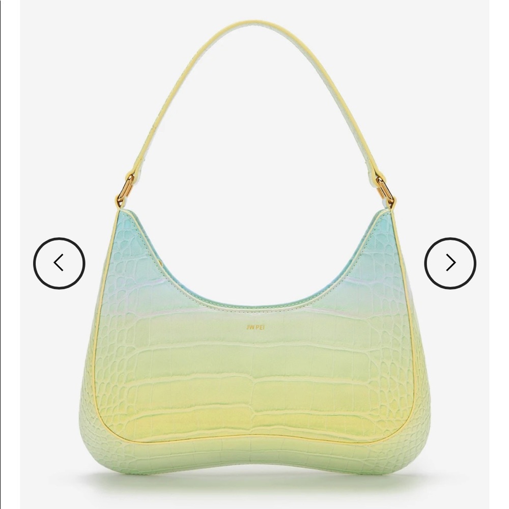 JW Pei Ruby Shoulder Bag Gradient - Light Yellow and Blue